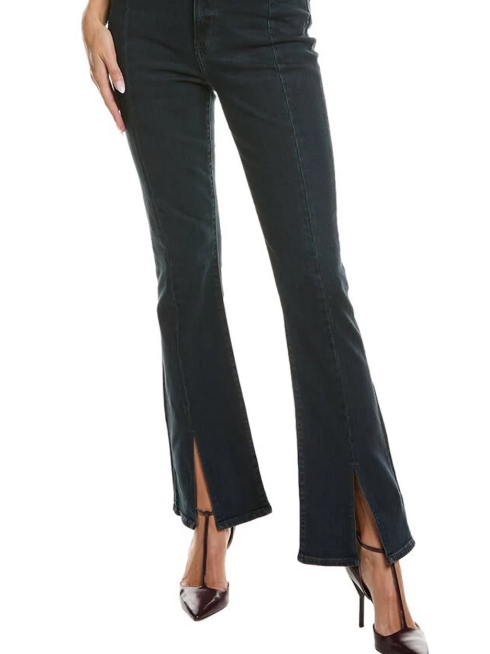 DAZE DENIM Go-Getter With Front Slit High Rise Flare Jean Manifest 31